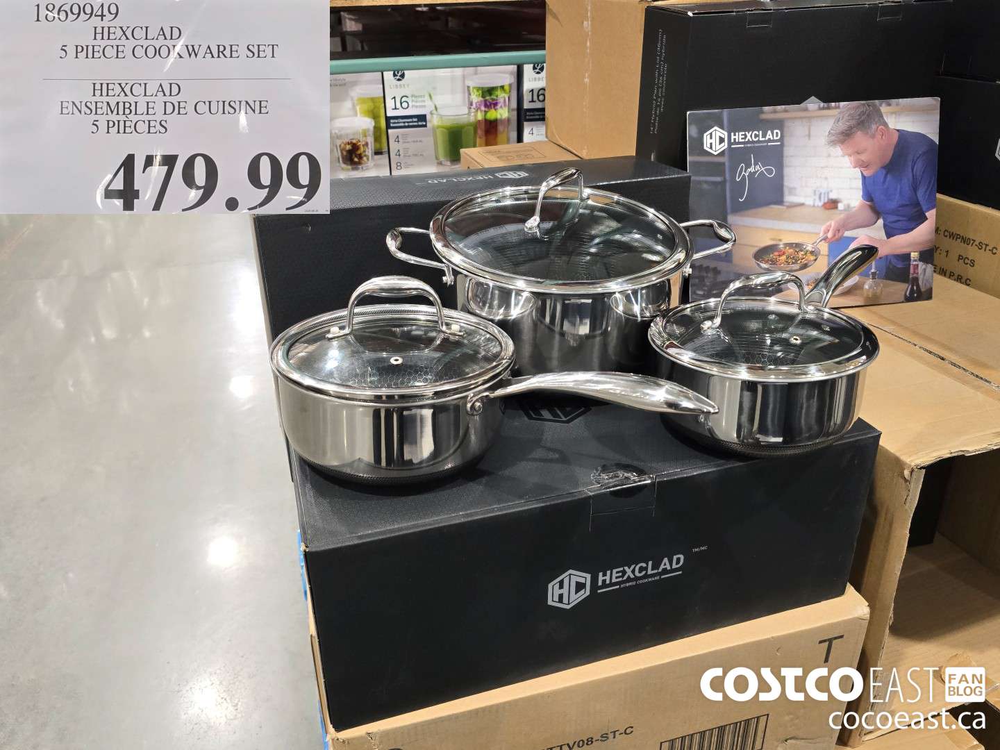 1869949 HEXCLAD 5 PIECE COOKWARE SET HEXCLAD $479.99