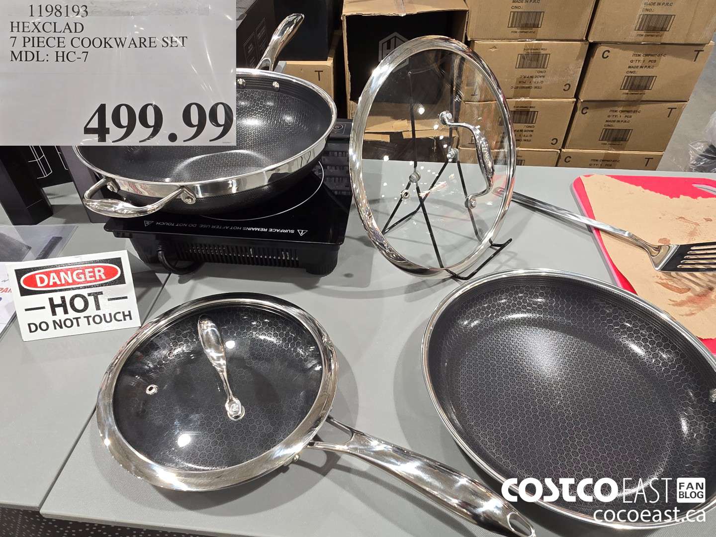 1198193 HEXCLAD 7 PIECE COOKWARE SET MDL: HC-7 $499.99