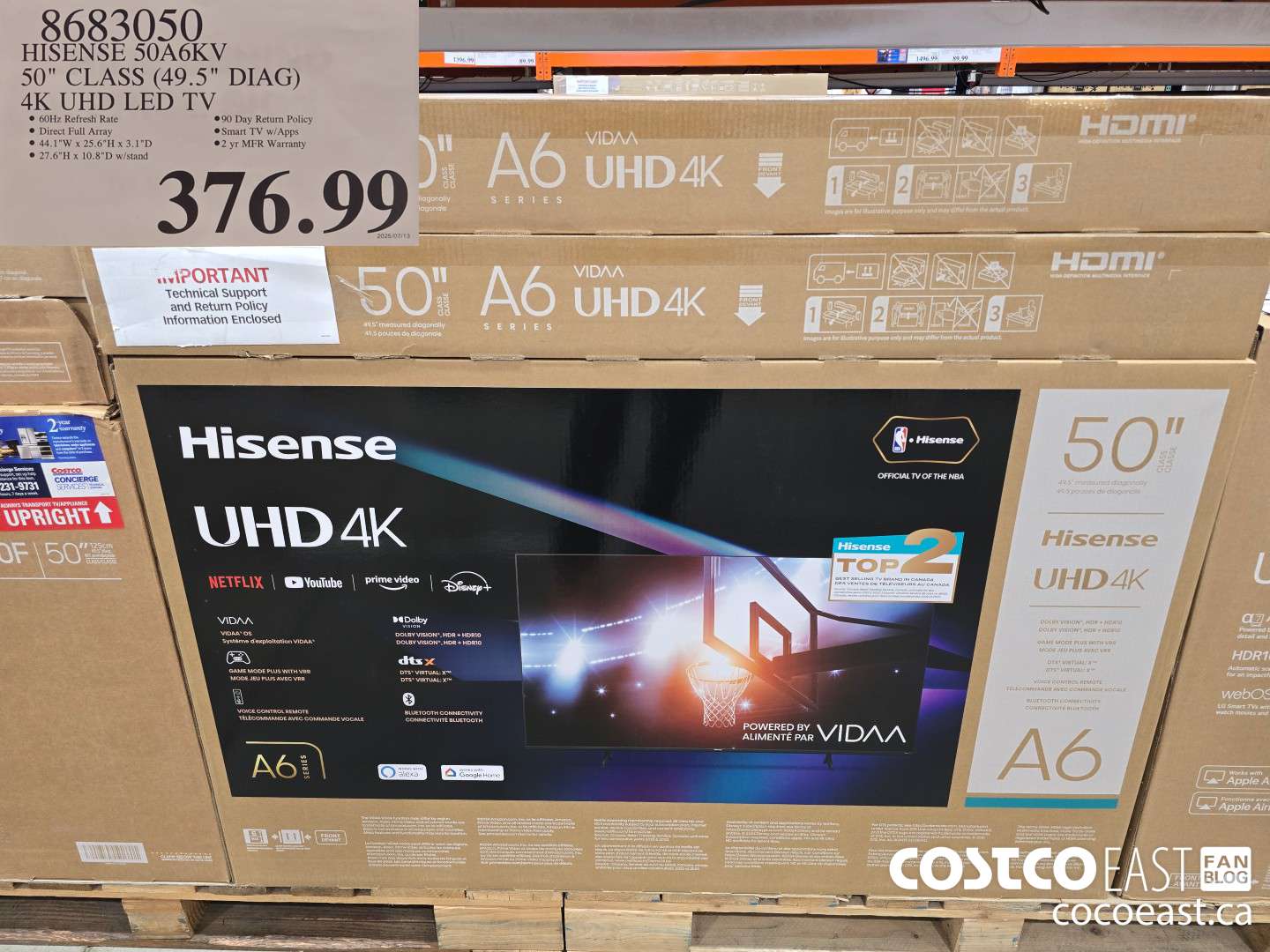 8683050 HISENSE 50A6KV 50