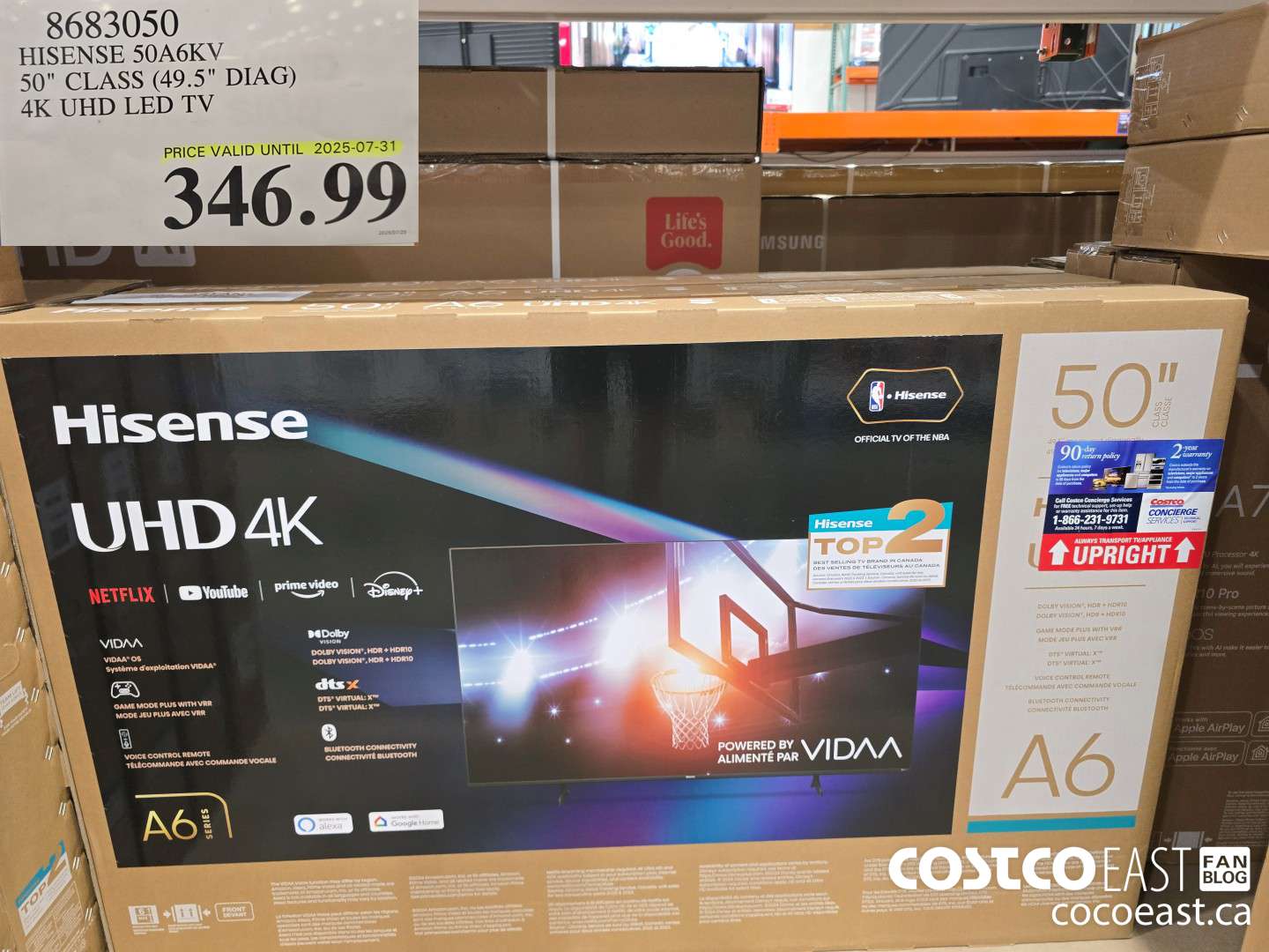 8683050 HISENSE 50A6KV 50