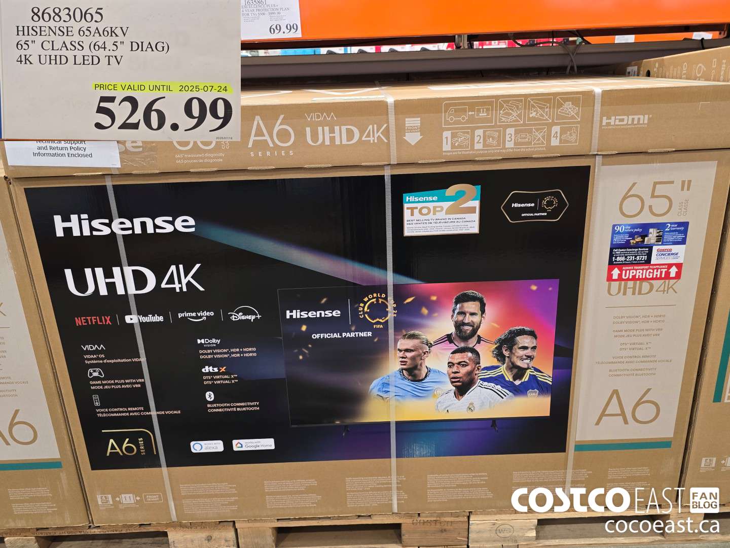 8683065 HISENSE 65A6KV 65