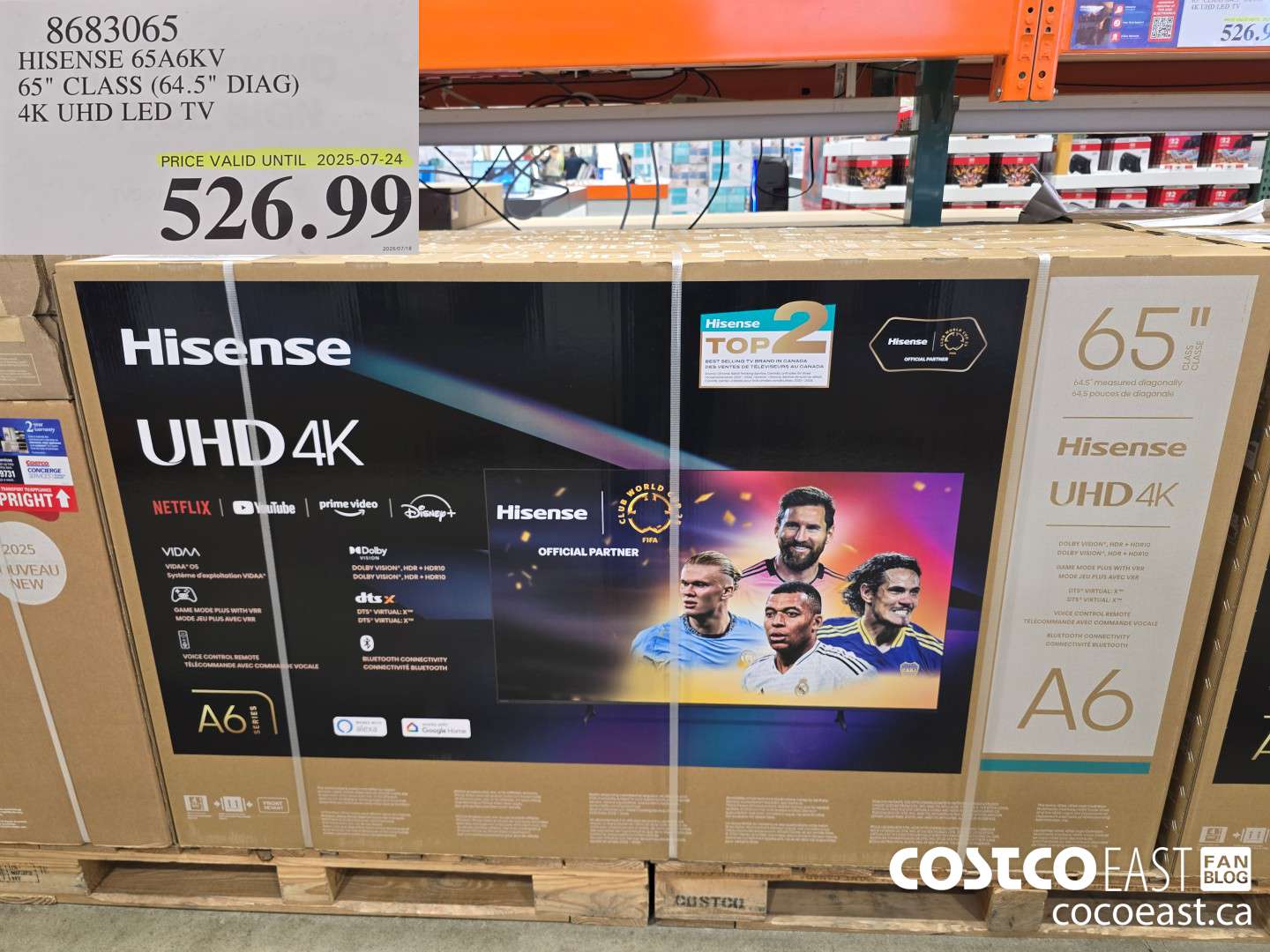 8683065 HISENSE 65A6KV 65