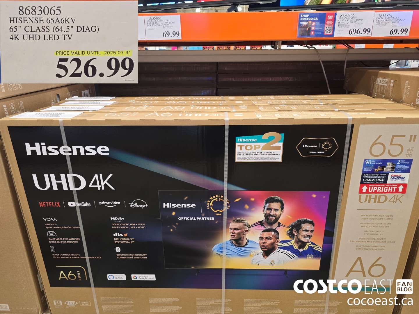 8683065 HISENSE 65A6KV 65