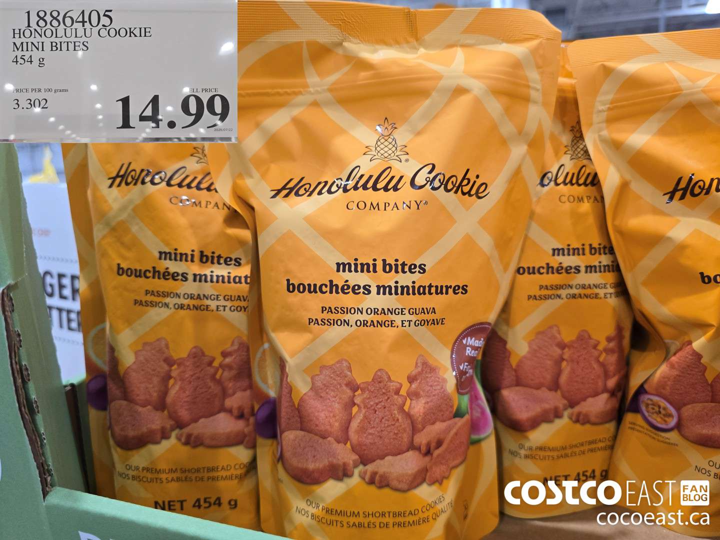 1886405 HONOLULU COOKIE MINI BITES 454 g $14.99