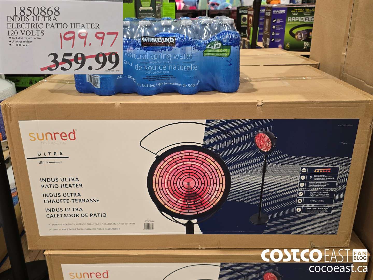 1850868 INDUS ULTRA ELECTRIC PATIO HEATER 120 VOLTS $199.97