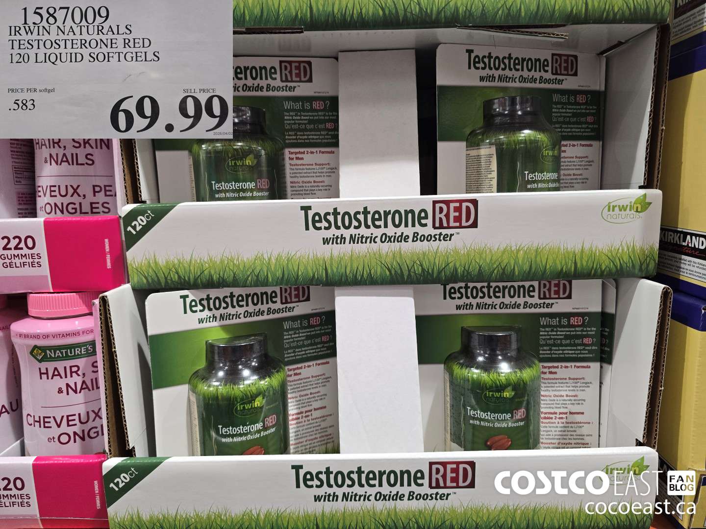 1587009 IRWIN NATURALS TESTOSTERONE RED 120 LIQUID SOFT-GELS $69.99