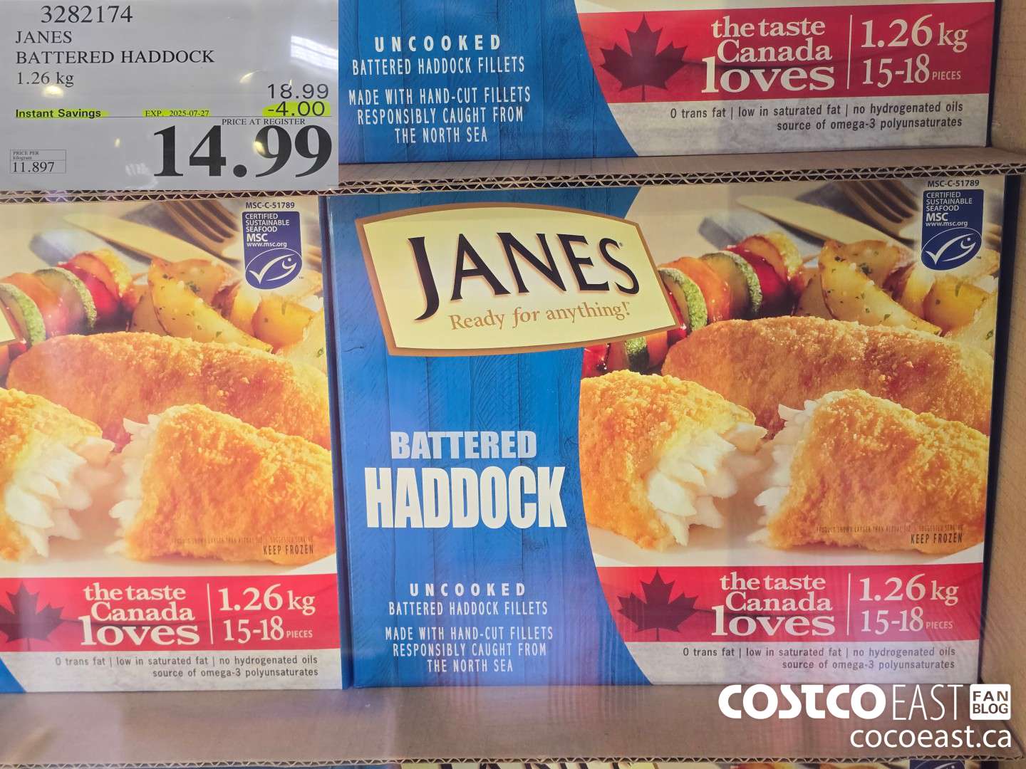 3282174 JANES BATTERED HADDOCK 1.26 kg ($4.00 INSTANT SAVINGS EXPIRES ON 2025-07-27) $14.99
