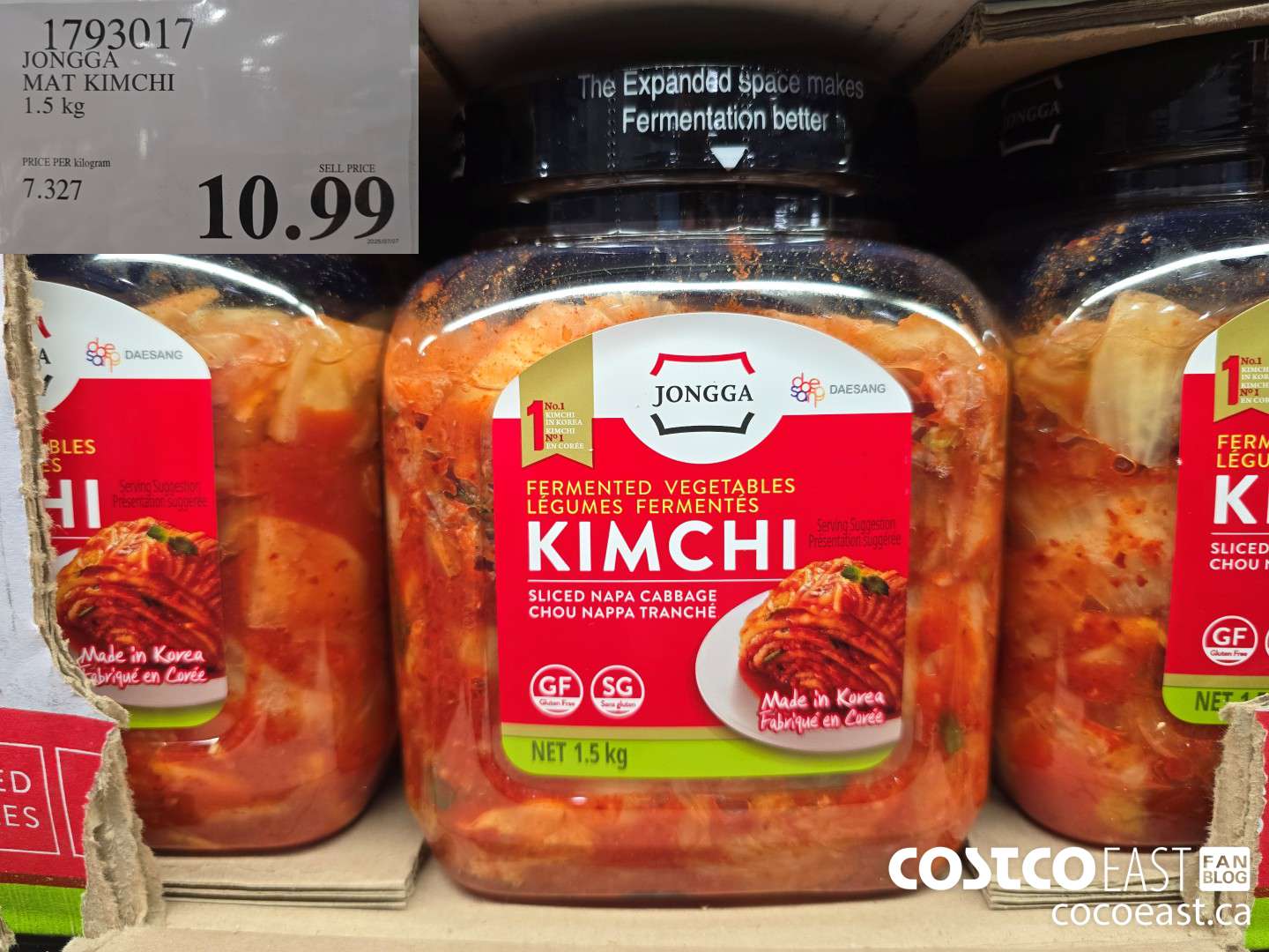 1793017 JONGGA MAT KIMCHI 1.5 KG $10.99
