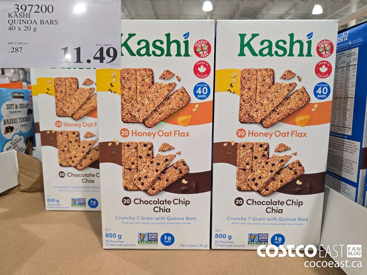 397200 KASHI QUINOA BARS 40 x 20 G $11.49