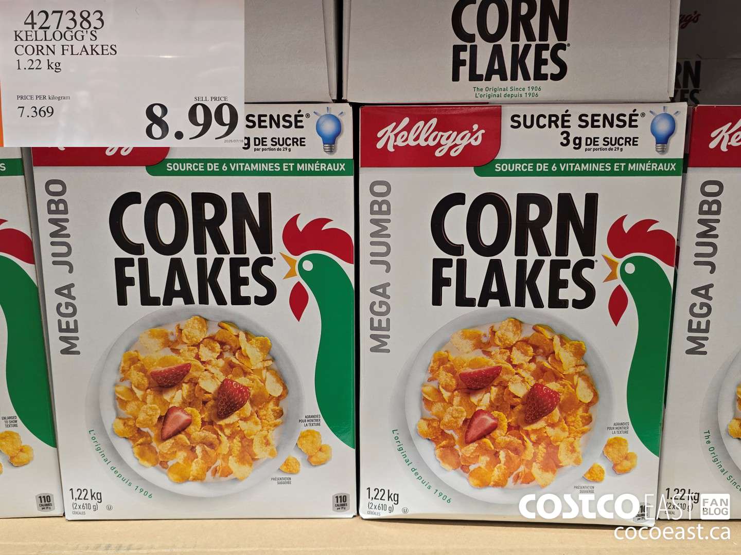 427383 KELLOGG'S CORN FLAKES 1.22 kg $8.99