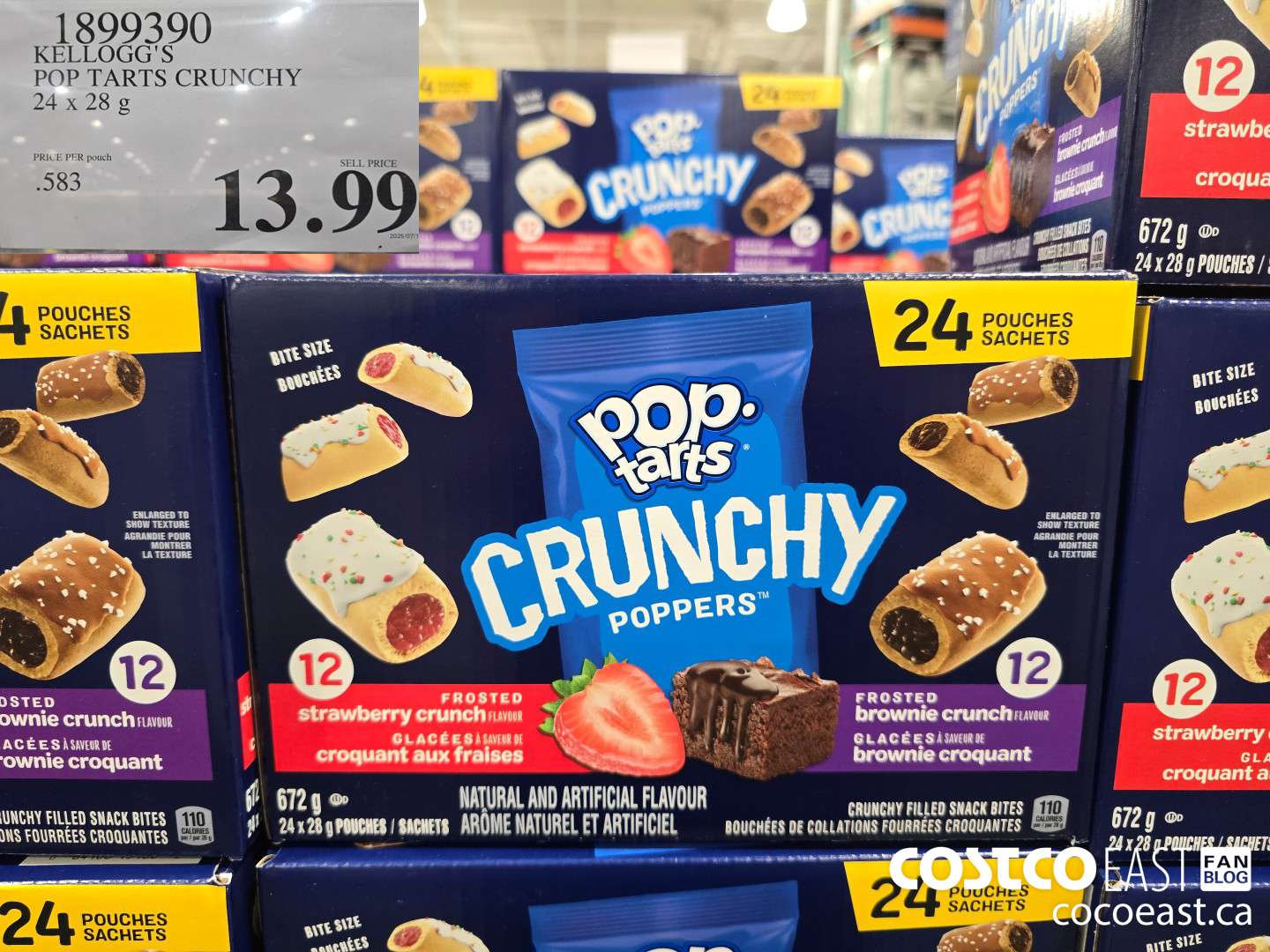 1899390 KELLOGG'S POP TARTS CRUNCHY 24x28 G $13.99