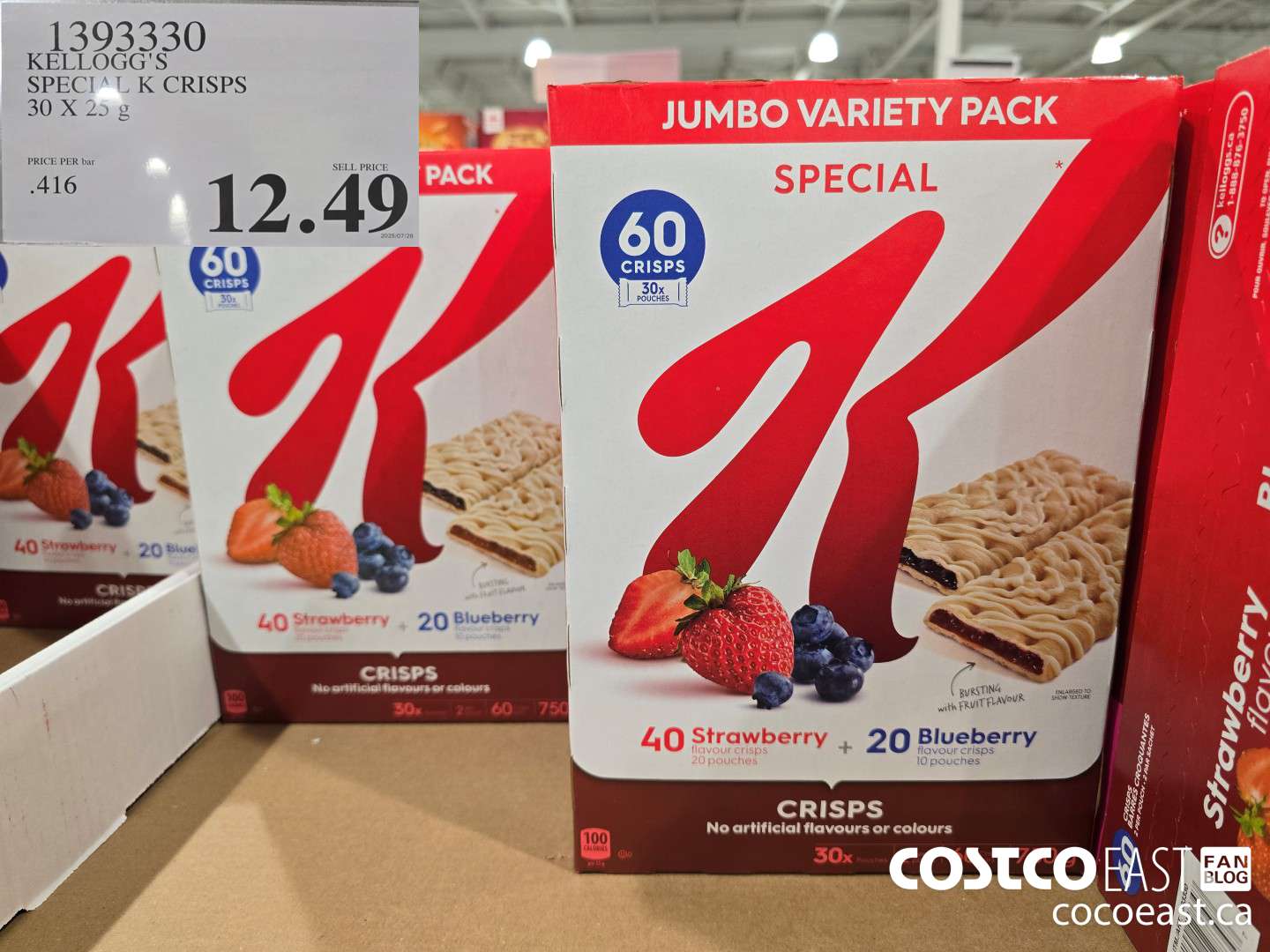 1393330 KELLOGG'S SPECIAL K CRISPS 30 X 25 G $12.49