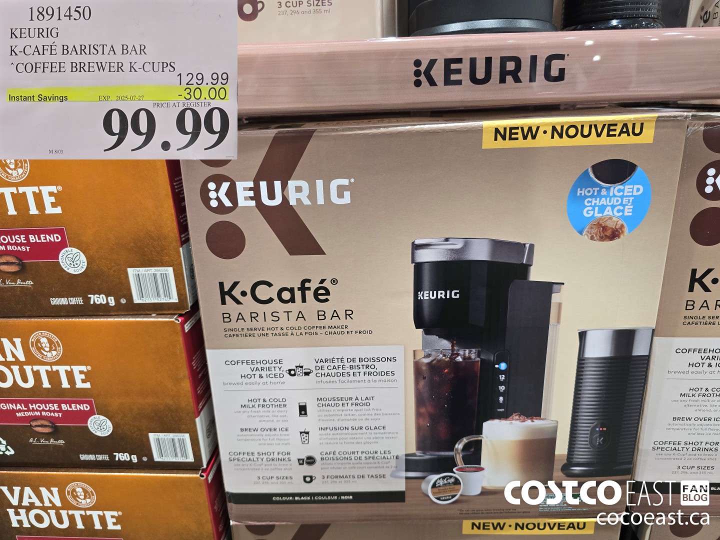 1891450 KEURIG K CAFE BARISTA BAR COFFEE BREWER ($30.00 INSTANT SAVINGS EXPIRES ON 2025-07-27) $99.99