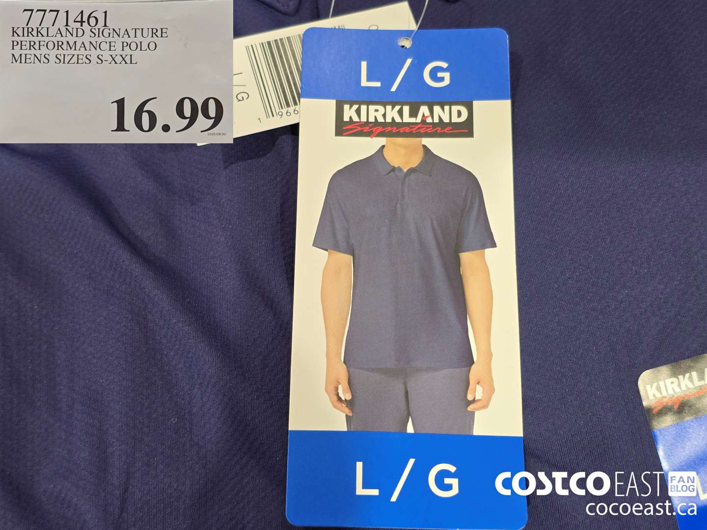 7771461 KIRKLAND SIGNATURE PERFORMANCE POLO MENS SIZES S-XXL $16.99