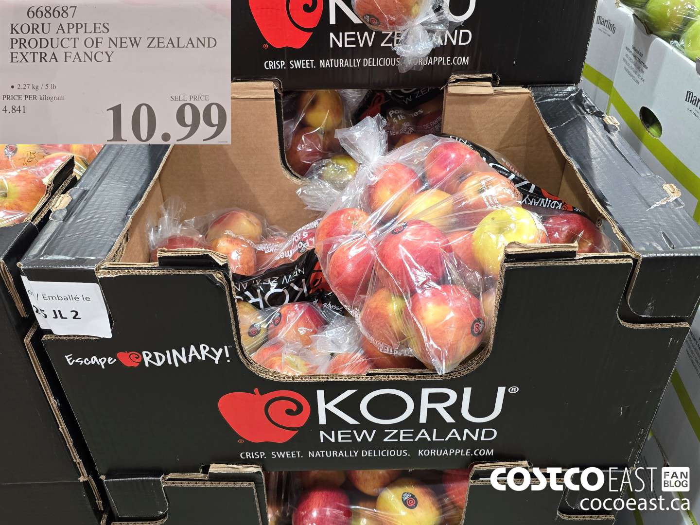 668687 KORU APPLES PRODUCT OF NEW ZEALAND EXTRA FANCY $10.99