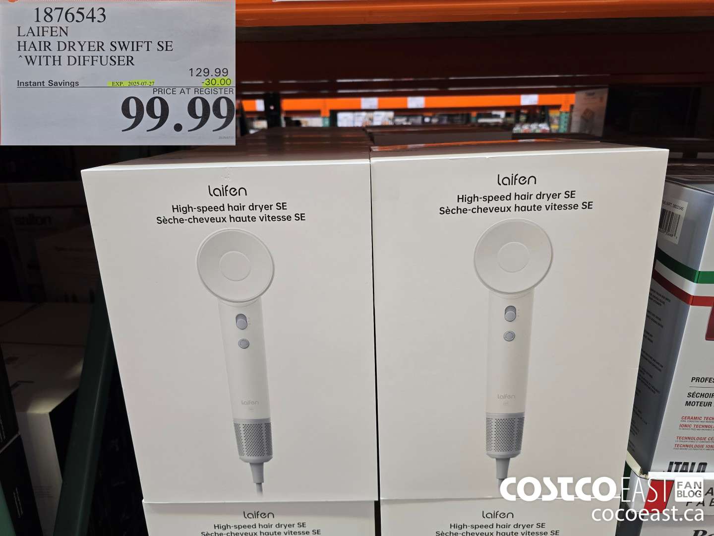 1876543 LAIFEN HAIR DRYER SWIFT SE “WITH DIFFUSER ($30.00 INSTANT SAVINGS EXPIRES ON 2025-07-27) $99.99