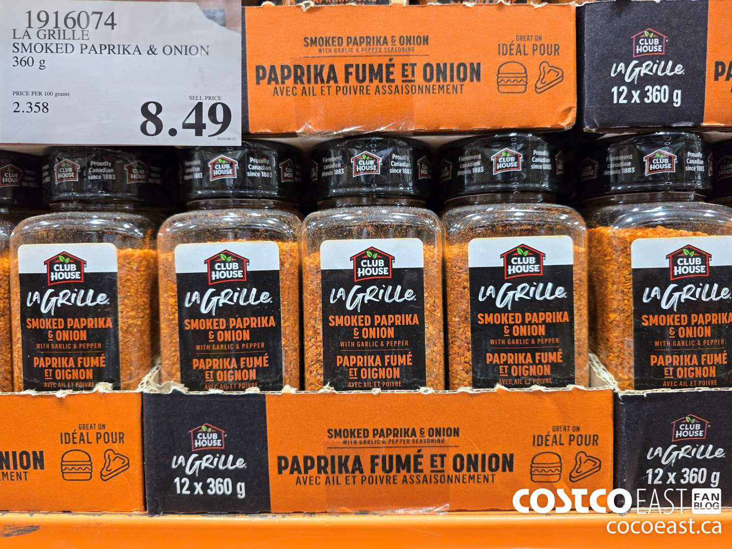 1916074 LA GRILLE SMOKED PAPRIKA & ONION 360 G $8.49
