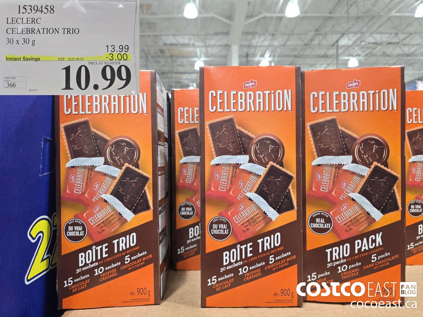 1539458 LECLERC CELEBRATION TRIO 30 x 30g ($3.00 INSTANT SAVINGS EXPIRES ON 2025-08-03) $10.99