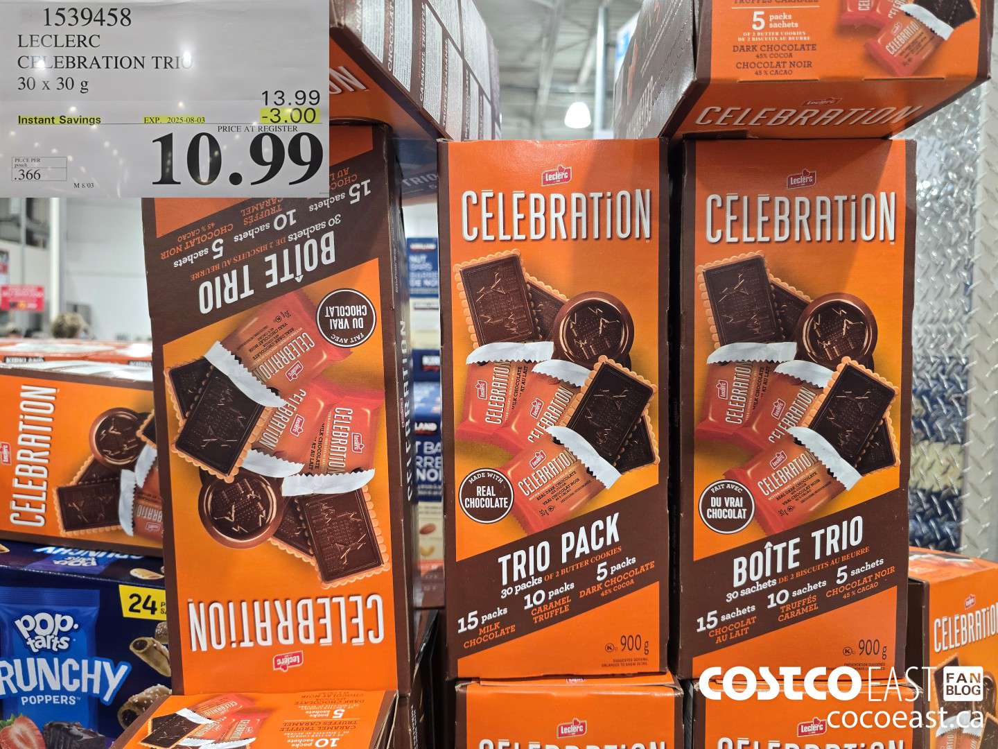 1539458 LECLERC CELEBRATION TRIO 30 x 30g ($3.00 INSTANT SAVINGS EXPIRES ON 2025-08-03) $10.99