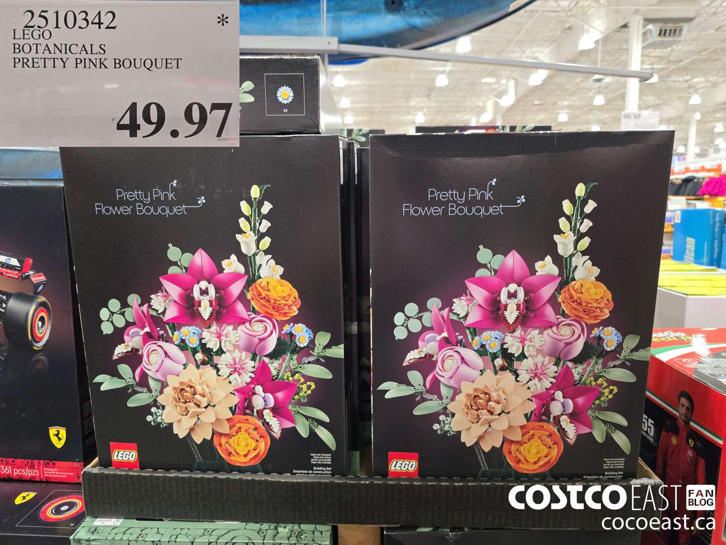 2510342 LEGO BOTANICALS PRETTY PINK BOUQUET $49.97