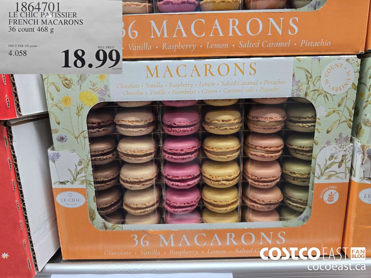 1864701 LE CHIC PATISSIER FRENCH MACARONS 36 count 468 g $18.99