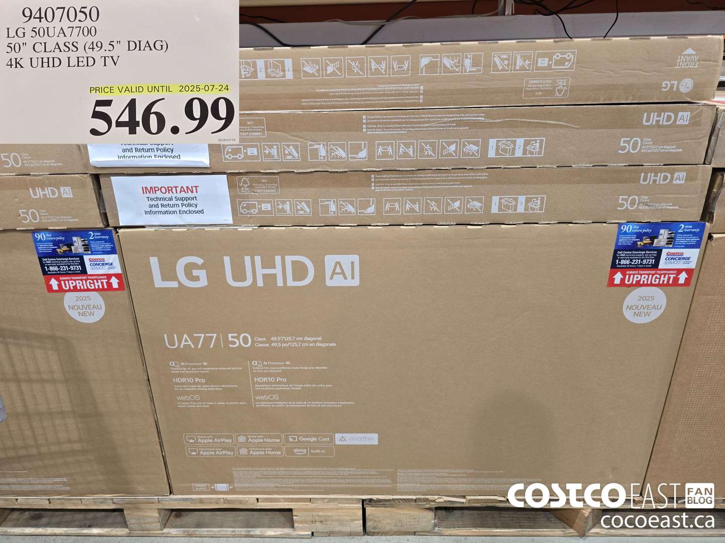 9407050 LG 50UA7700 50