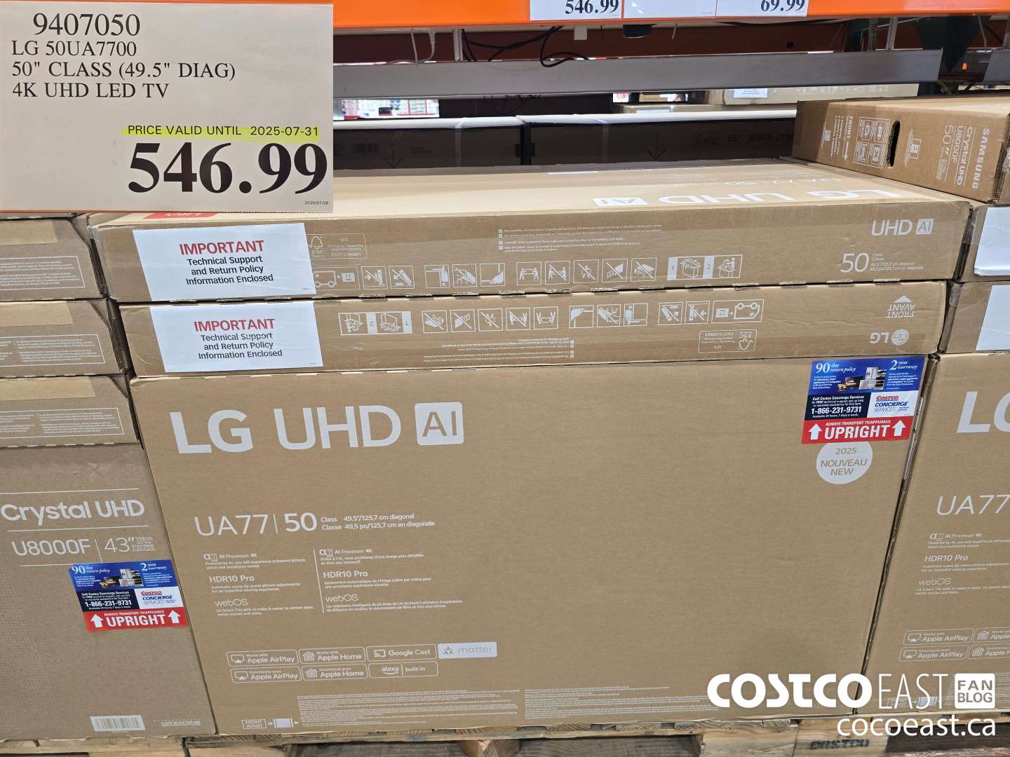 9407050 LG 50UA7700 50