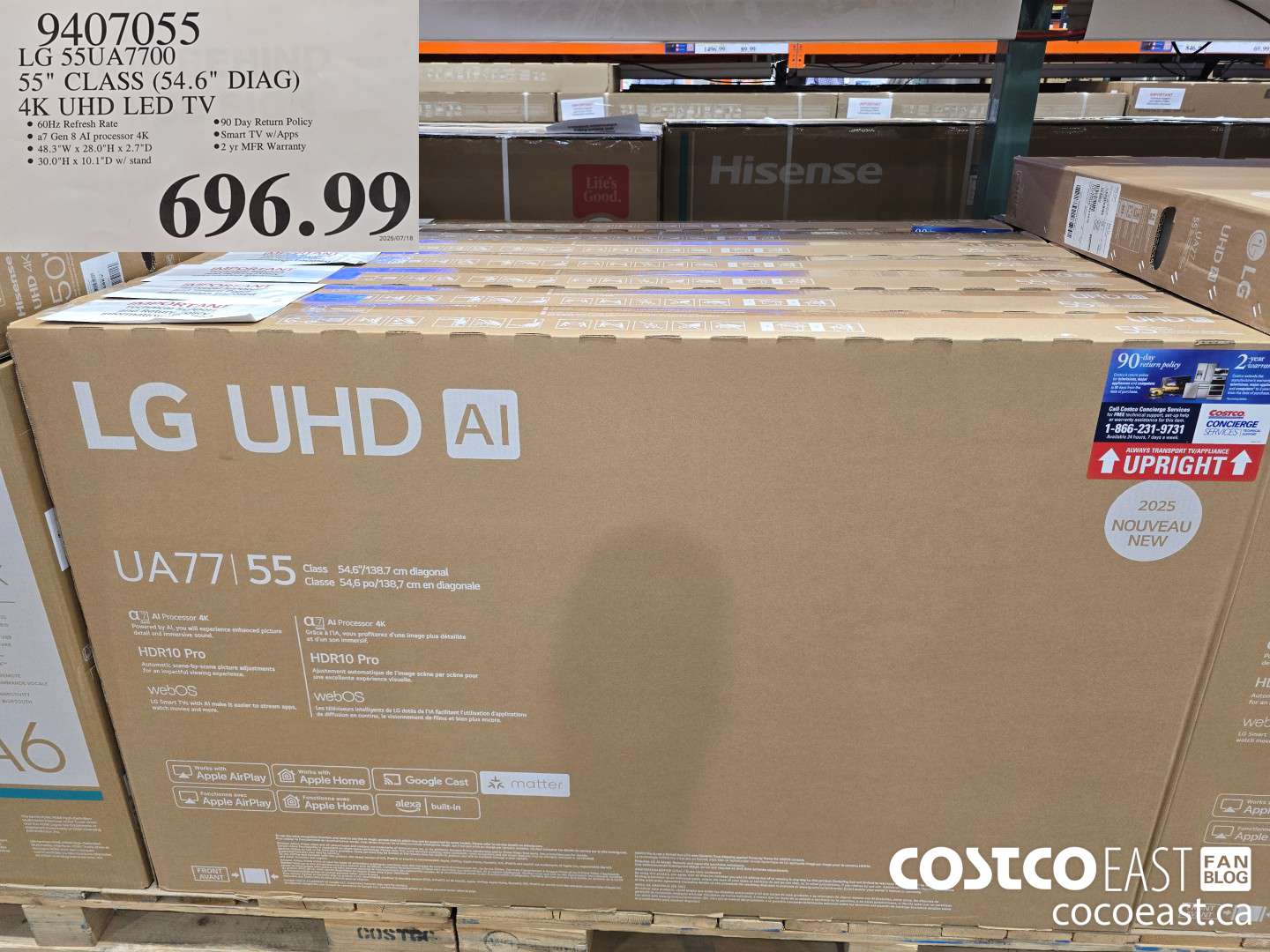 9407055 LG 55UA7700 55