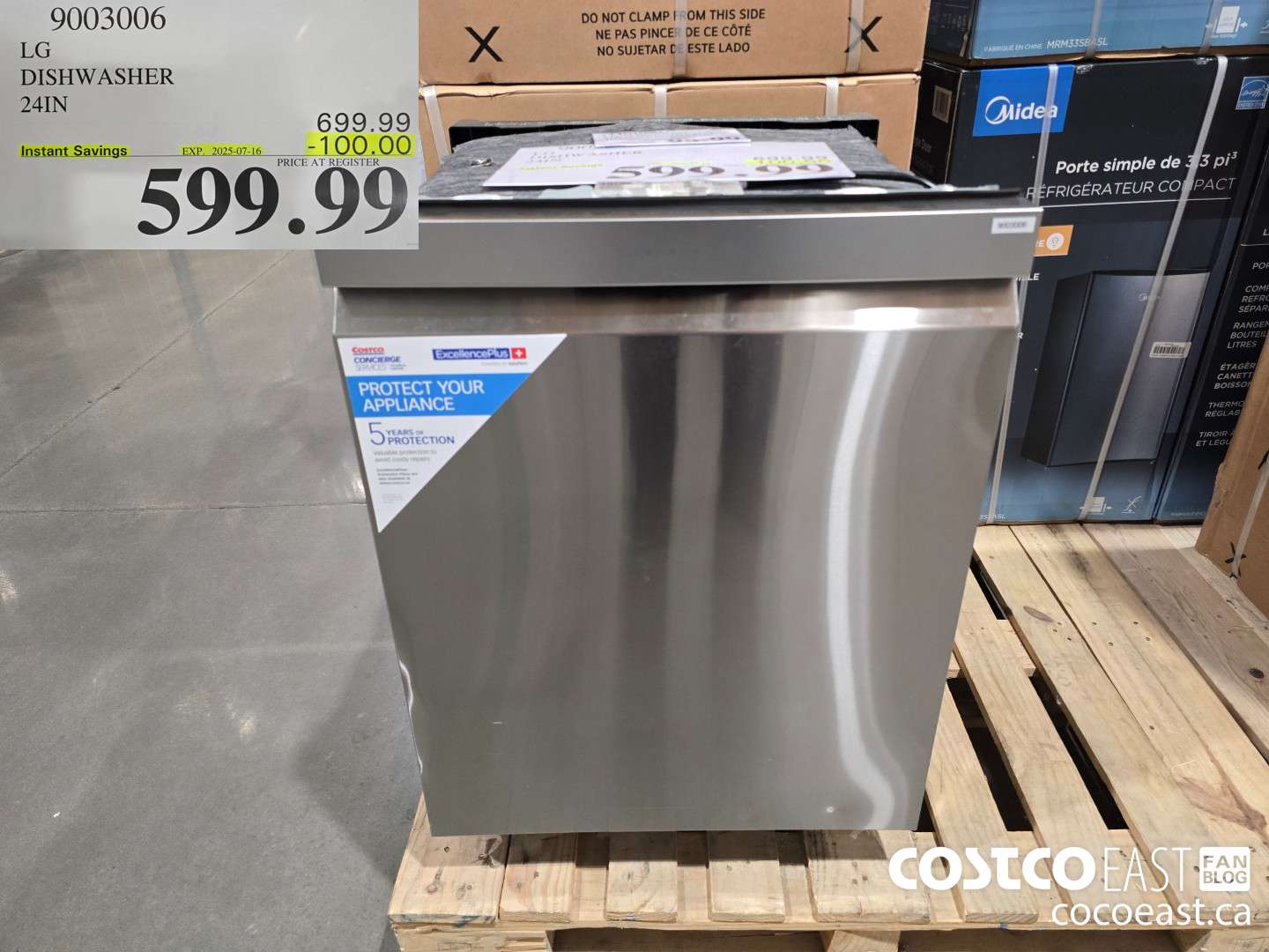 9003006 LG DISHWASHER 24IN  ($100.00 INSTANT SAVINGS EXPIRES ON 2025-07-16) $599.99