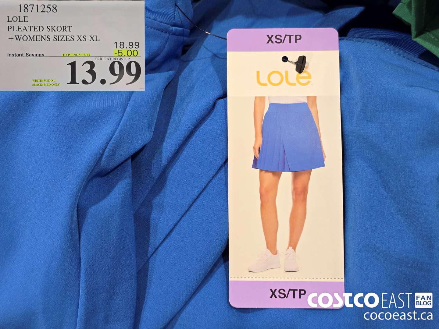 1871258 LOLE PLEATED SKORT +WOMENS SIZES XS-XL ($5.00 INSTANT SAVINGS EXPIRES ON 2025-07-13) $13.99