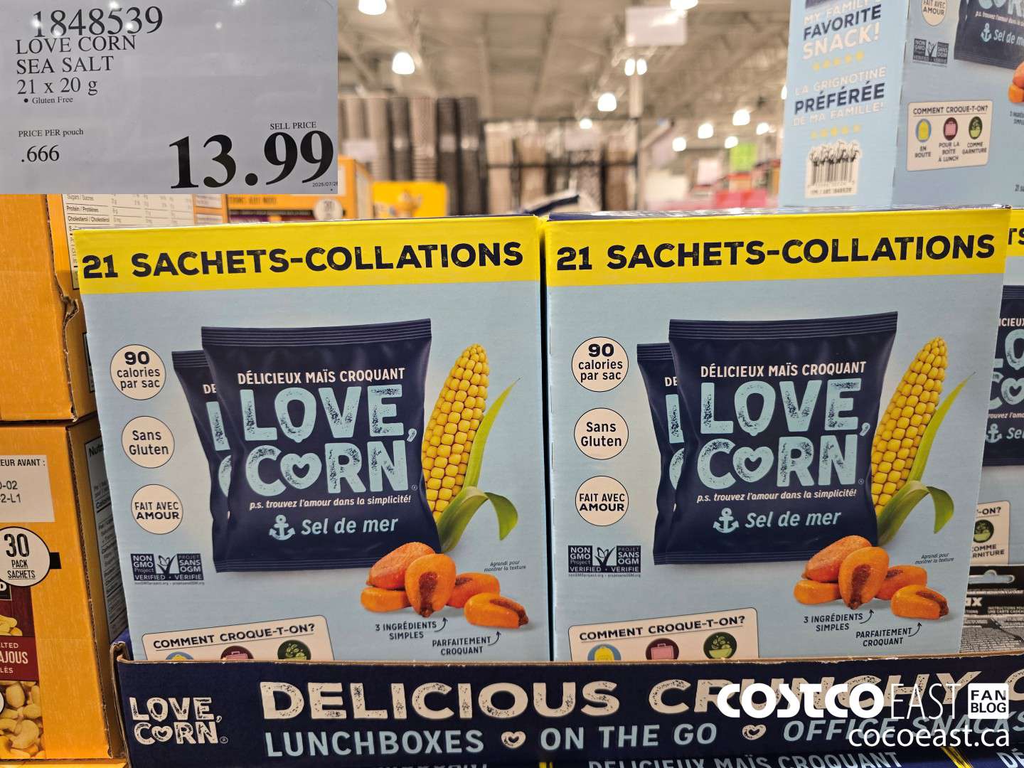 1848539 LOVE CORN SEA SALT 21 x 20 g $13.99