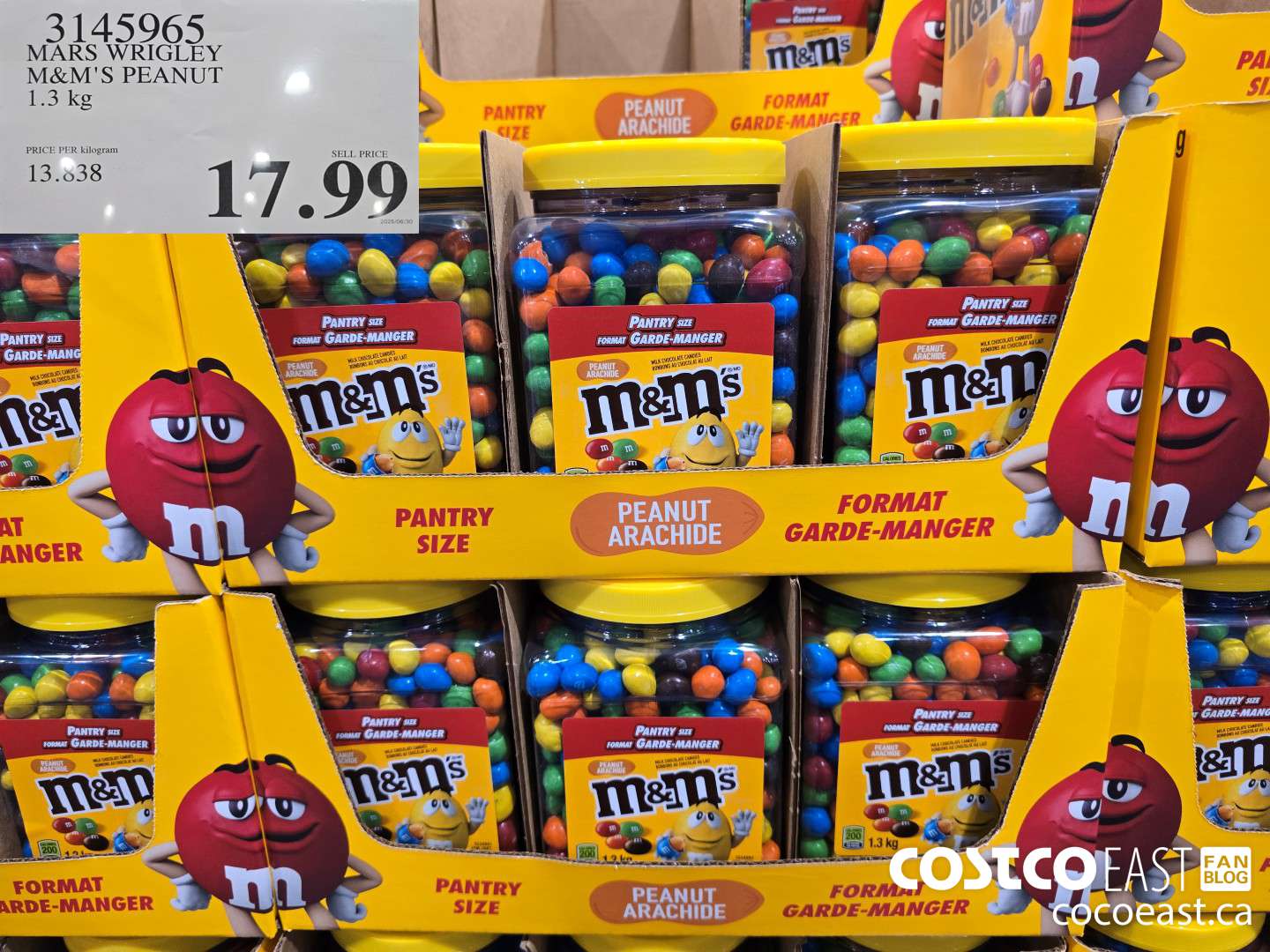 3145965 MARS WRIGLEY M&M'S PEANUT 1.3 KG $17.99