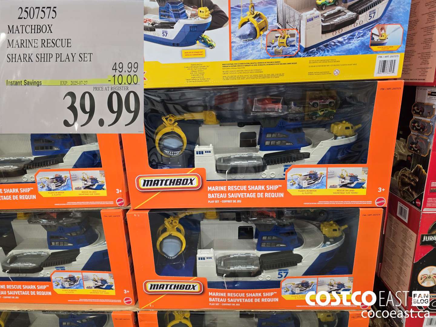 2507575 MATCHBOX MARINE RESCUE SHARK SHIP PLAY SET ($10.00 INSTANT SAVINGS EXPIRES ON 2025-07-27) $39.99