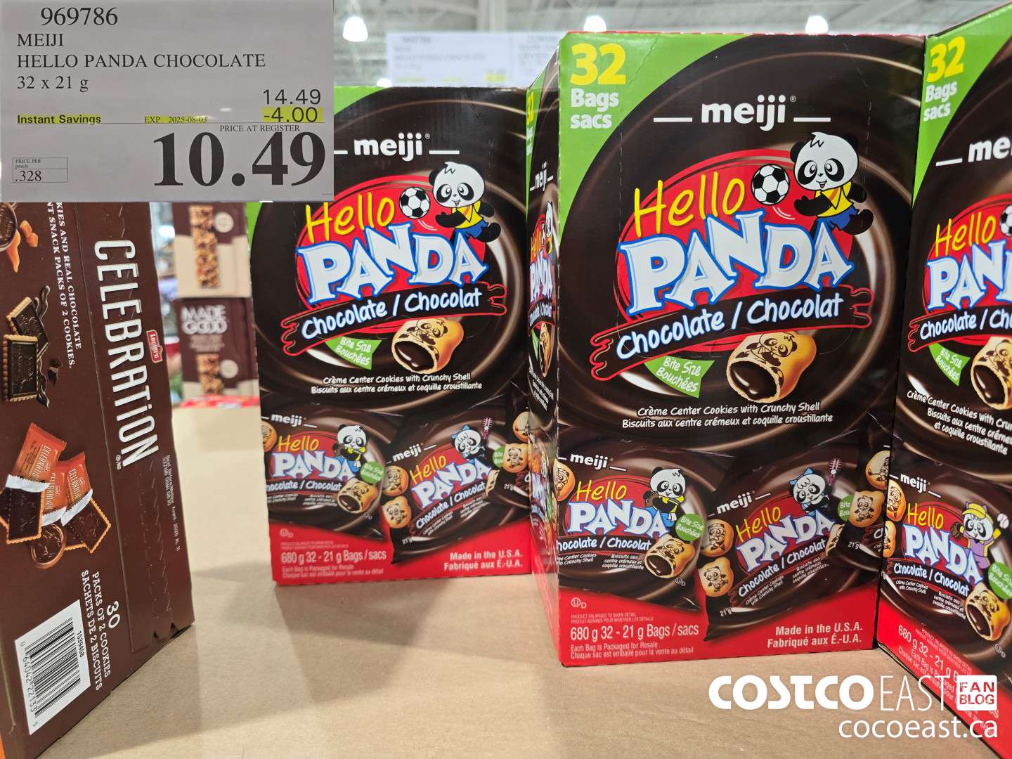 969786 MEIJI HELLO PANDA CHOCOLATE 32 X 21 G ($4.00 INSTANT SAVINGS EXPIRES ON 2025-08-03) $10.49