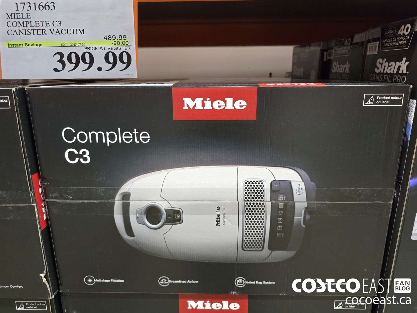 1731663 MIELE COMPLETE C3 CANISTER VACUUM ($90.00 INSTANT SAVINGS EXPIRES ON 2025-07-20) $399.99