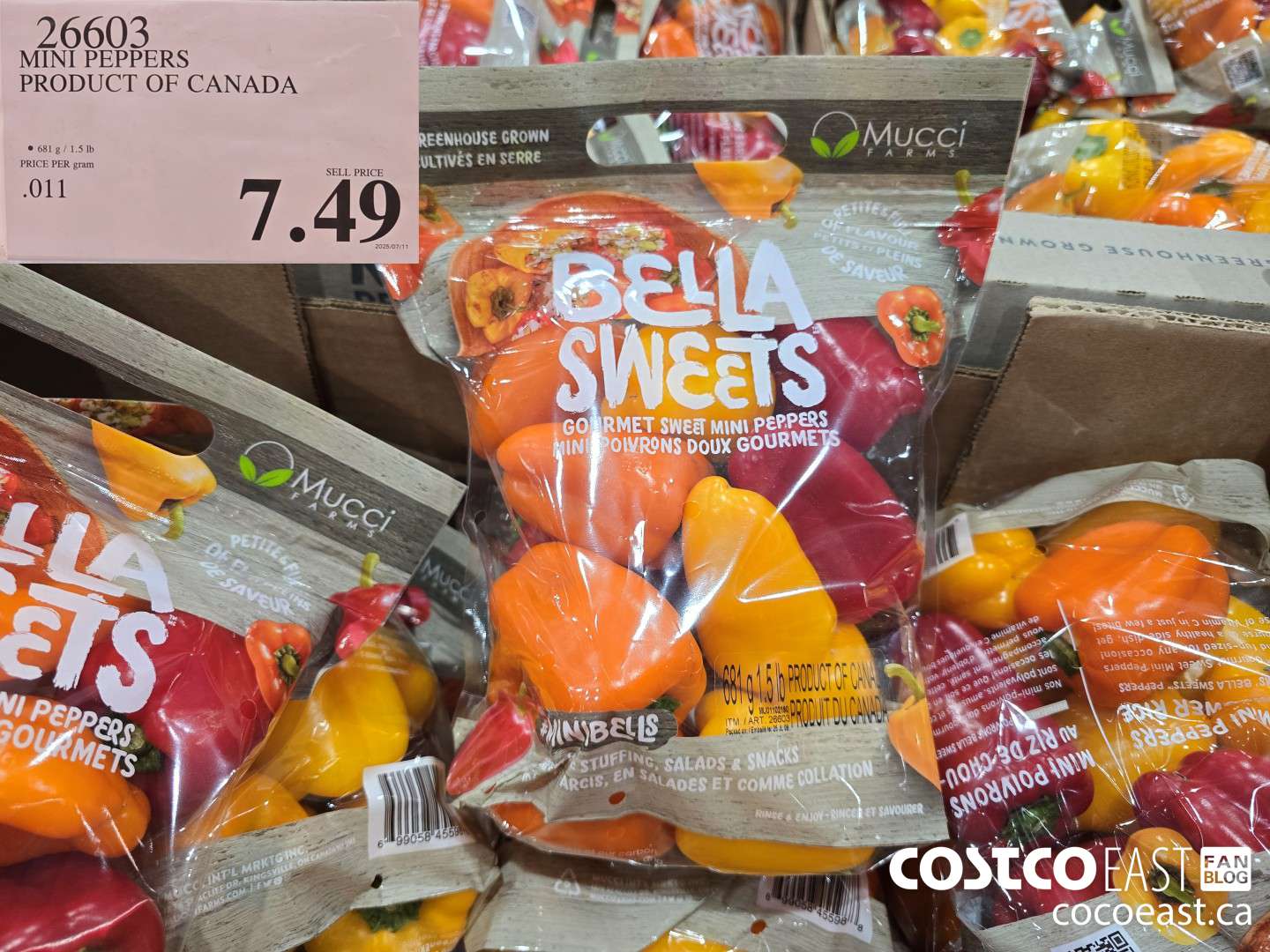 26603 MINI PEPPERS PRODUCT OF CANADA $7.49