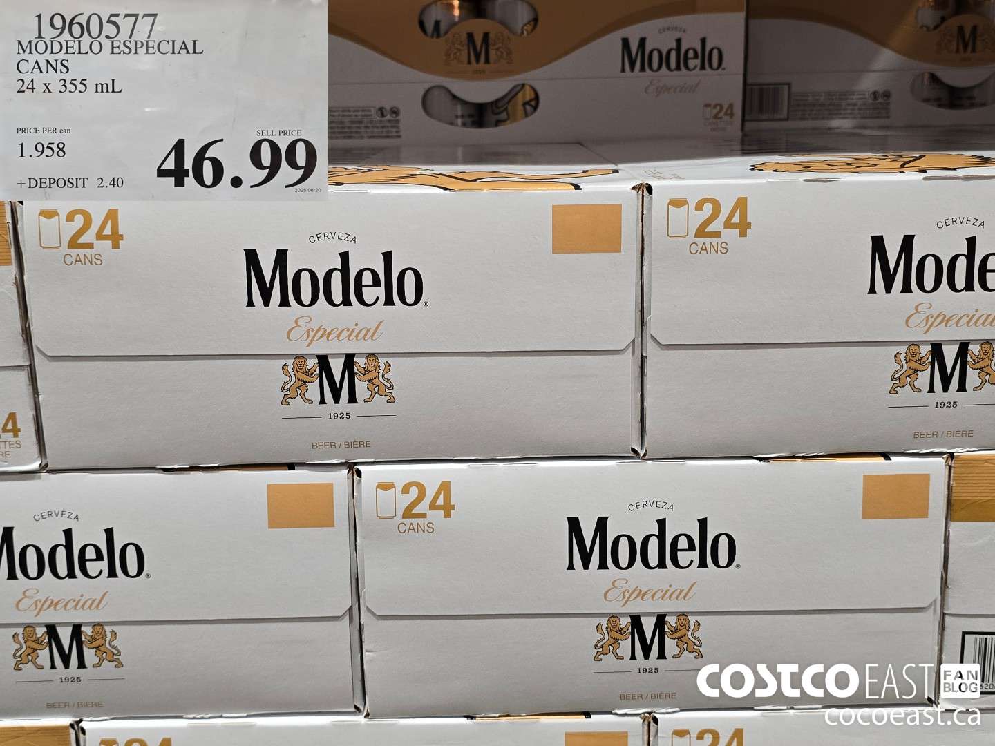1960577 MODELO ESPECIAL CANS 24 x 355 mL $46.99