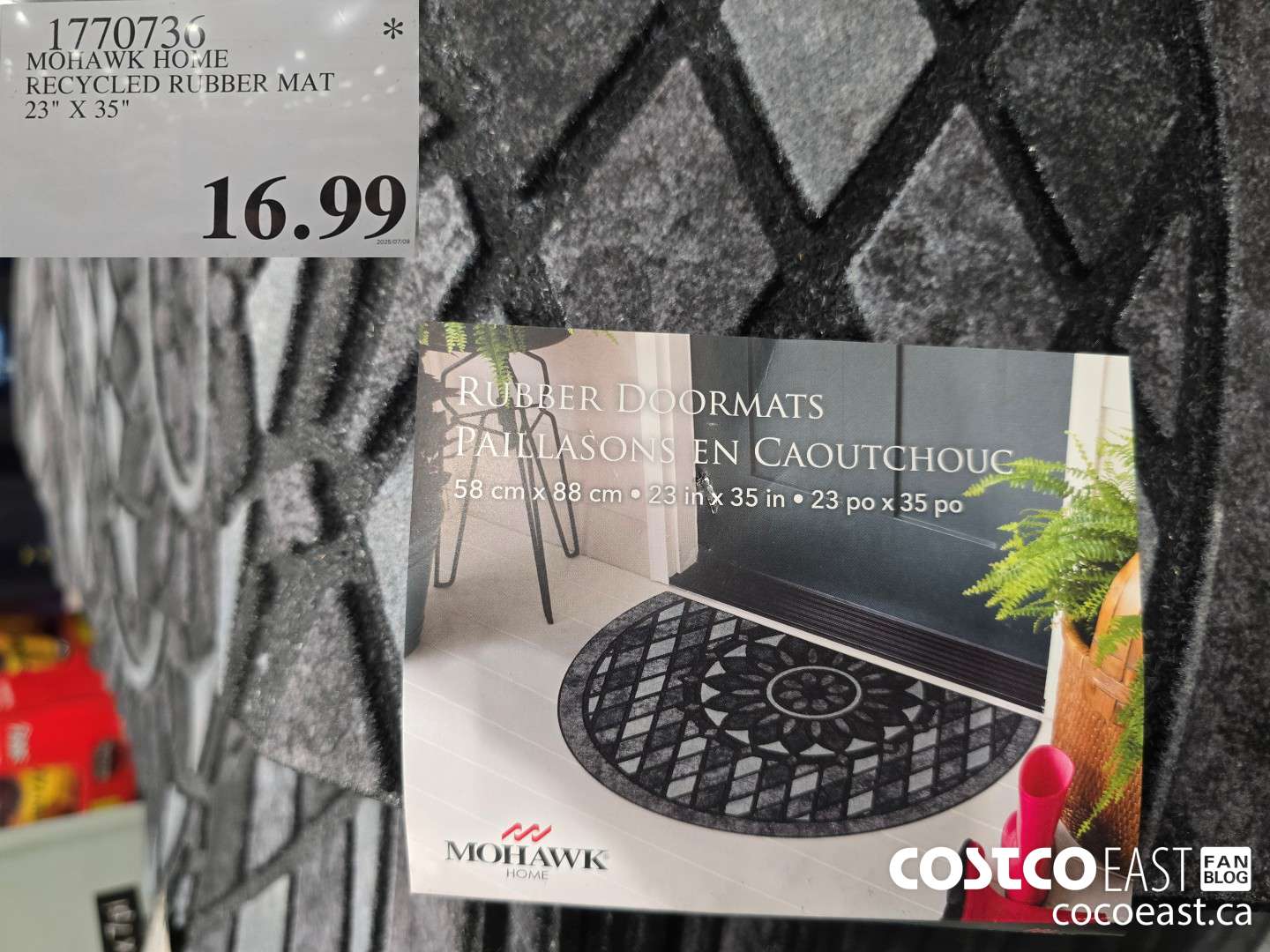 1770736 MOHAWK HOME RECYCLED RUBBER MAT 23