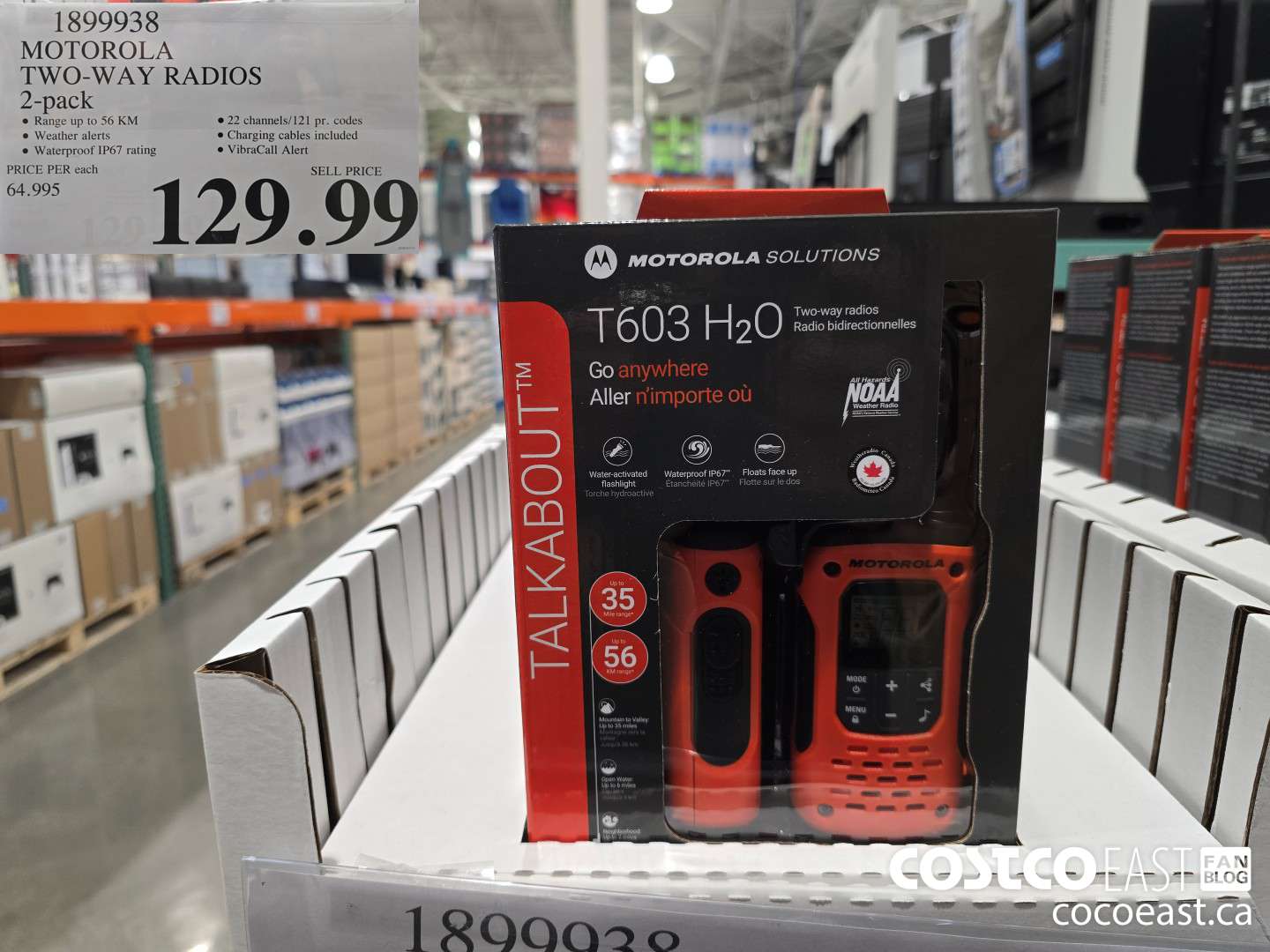 1899938 MOTOROLA TWO-WAY RADIOS 2-pack $129.99