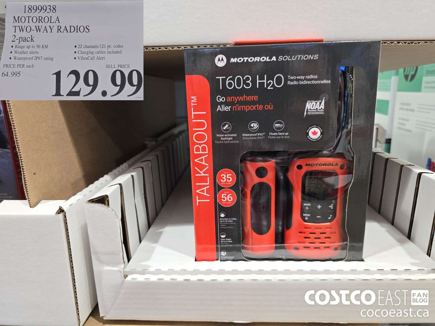1899938 MOTOROLA TWO-WAY RADIOS 2-pack $129.99