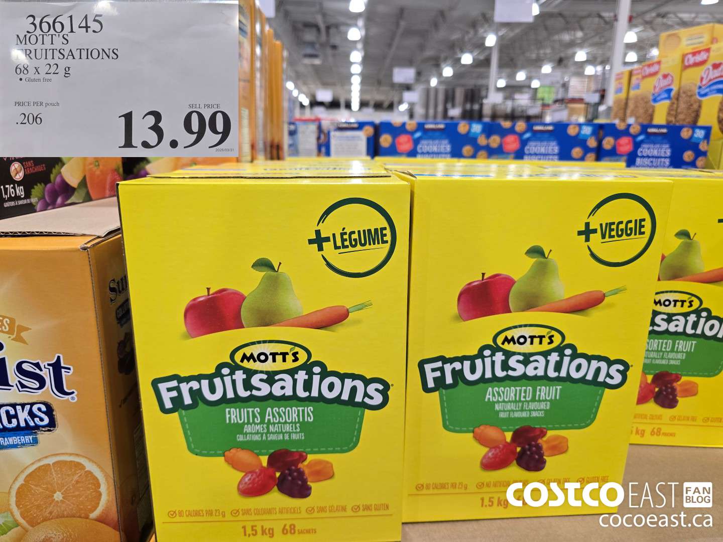 366145 MOTT'S FRUITSATIONS 68 x 22 G $13.99