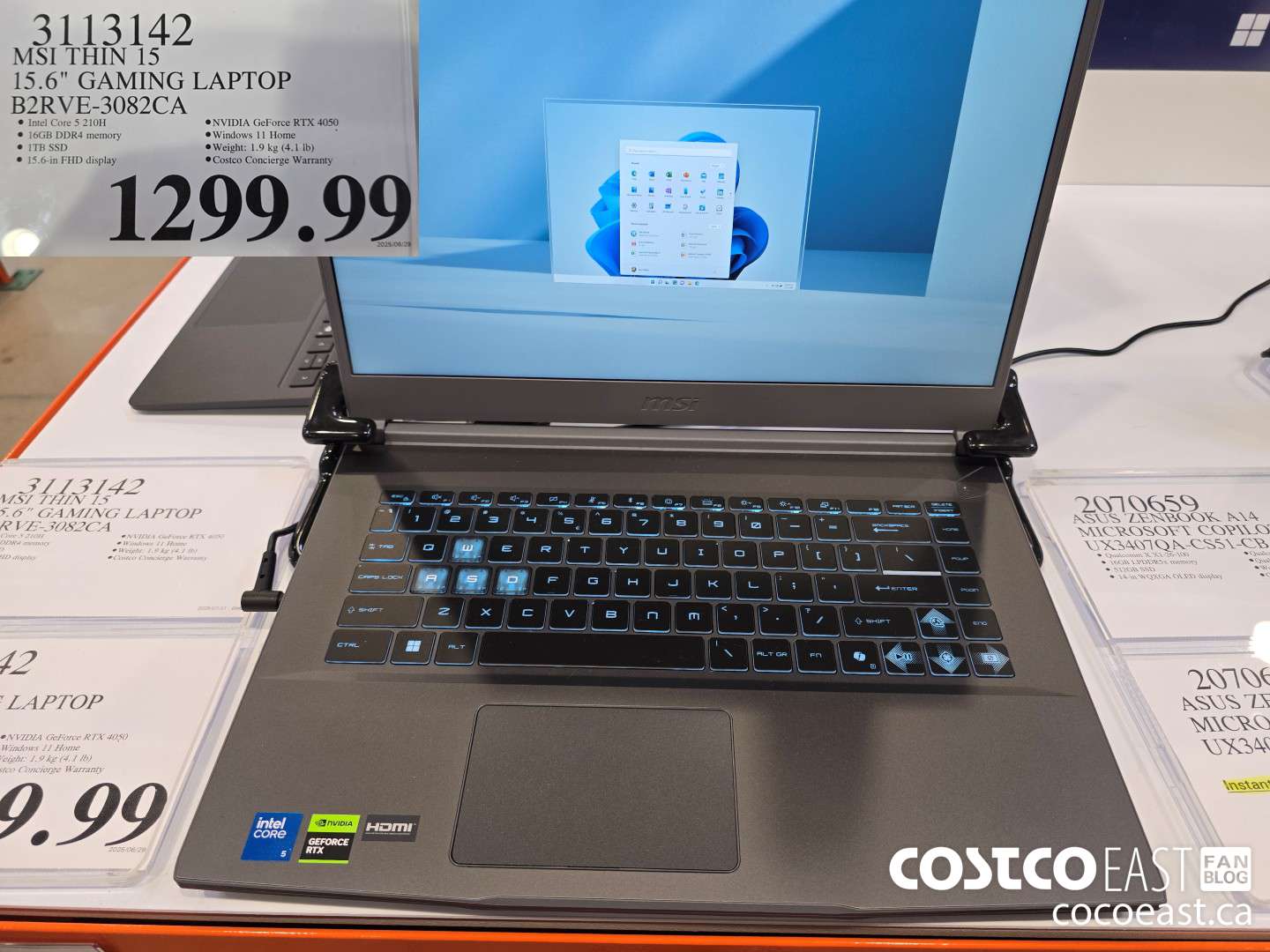 3113142 MSI THIN 15 15.6