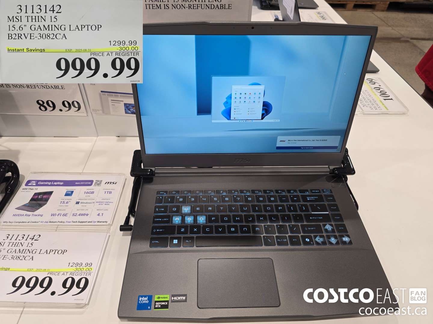 3113142 MSI THIN 15 15.6