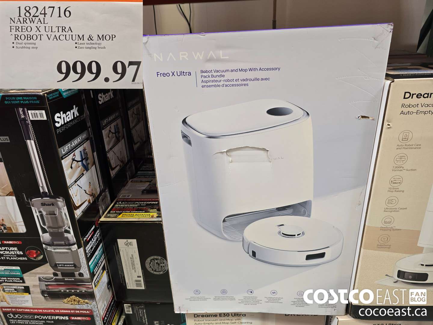 1824716 NARWAL FREO X ULTRA ROBOT VACUUM & MOP $999.97