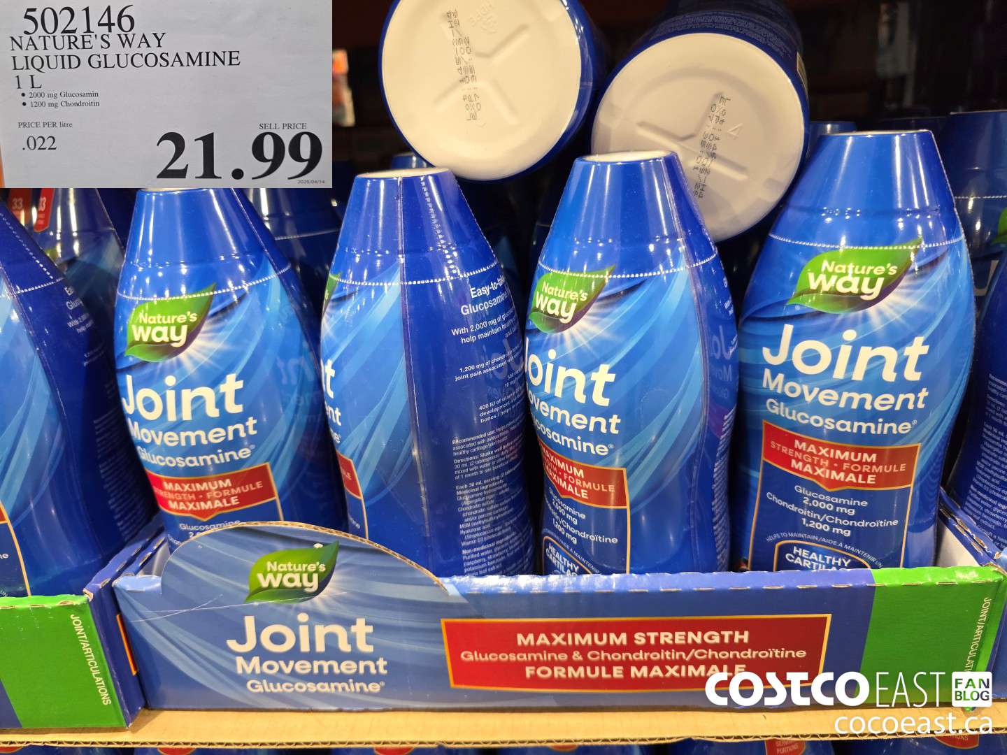 502146 NATURE'S WAY LIQUID GLUCOSAMINE 1L $21.99