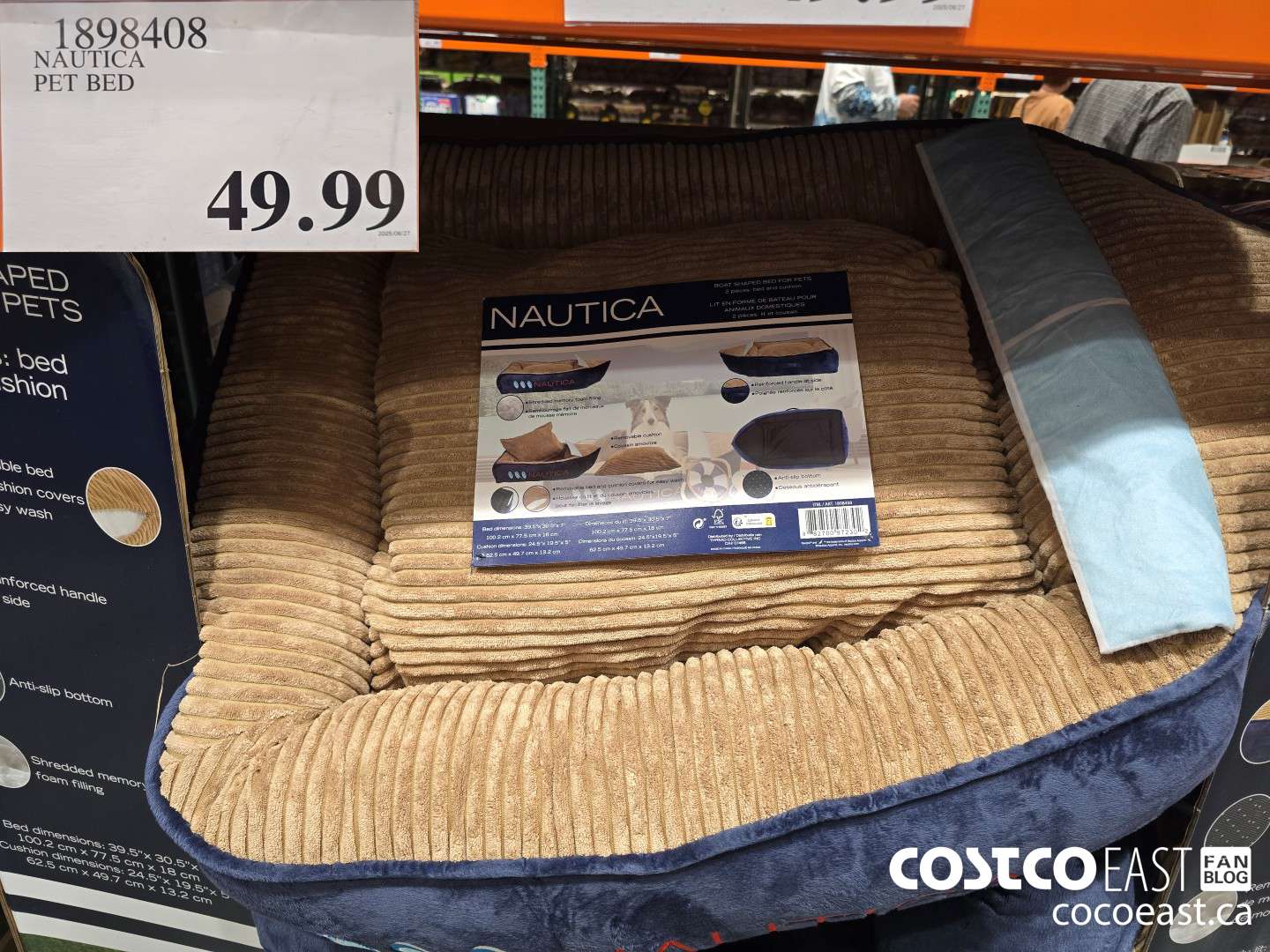 1898408 NAUTICA PET BED $49.99