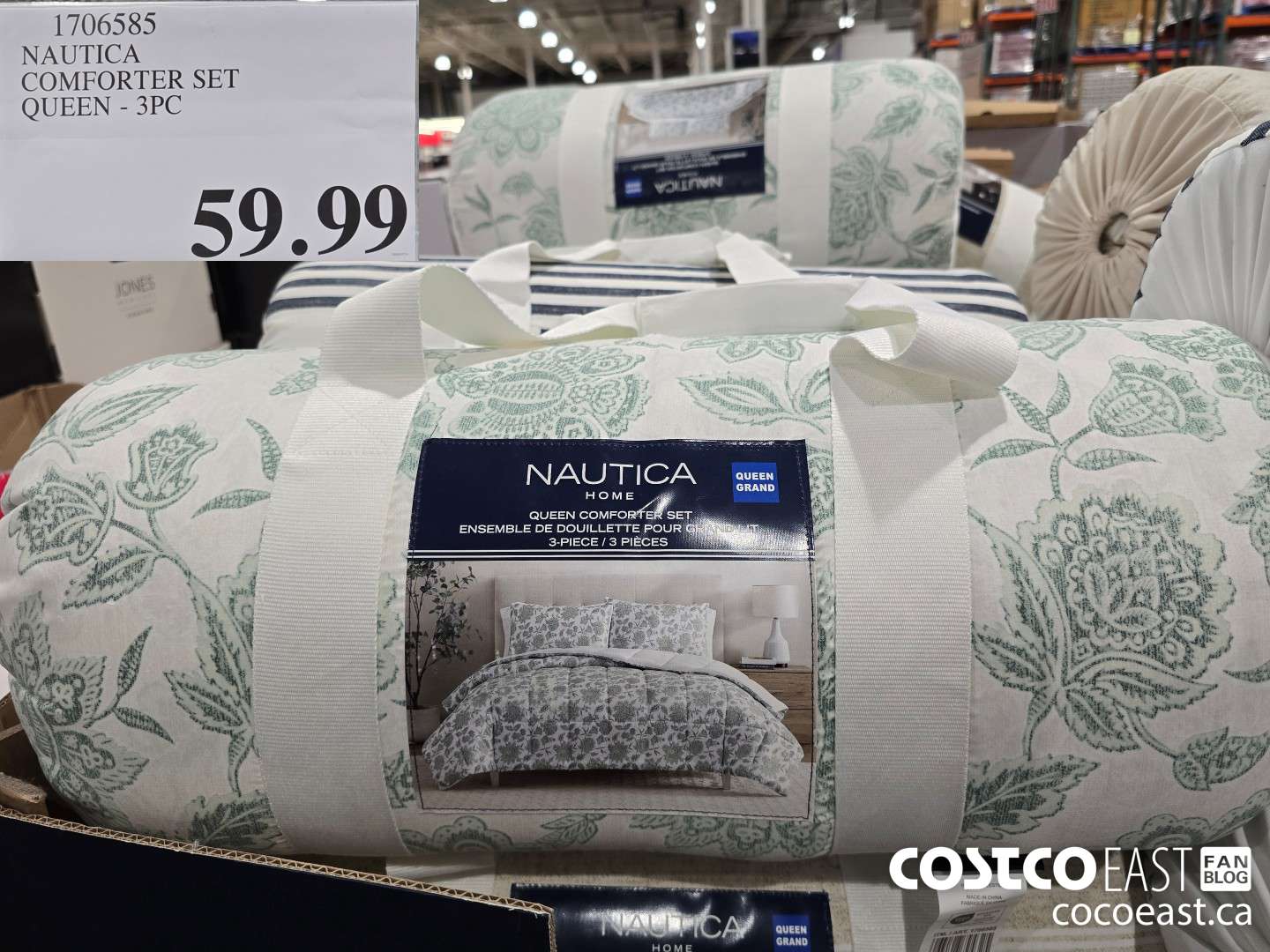 1706585 NAUTICA COMFORTER SET QUEEN - 3 PC $59.99