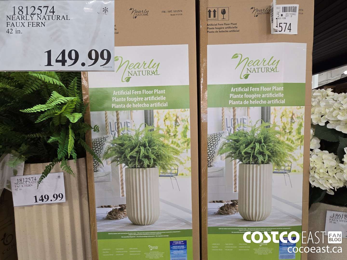 1812574 NEARLY NATURAL FAUX FERN 42 in. $149.99