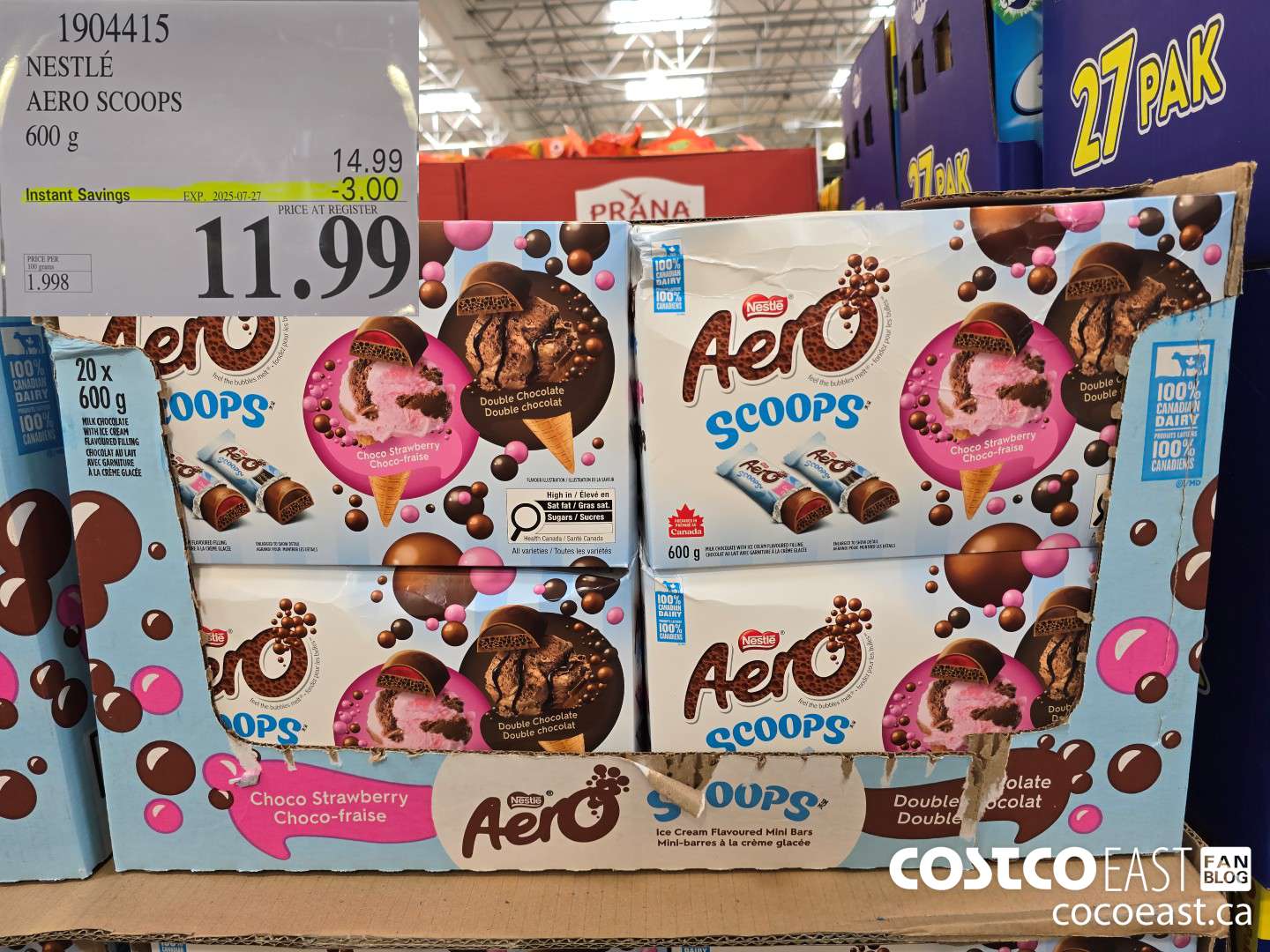 1904415 NESTLE AERO SCOOPS 600 G ($3.00 INSTANT SAVINGS EXPIRES ON 2025-07-27) $11.99