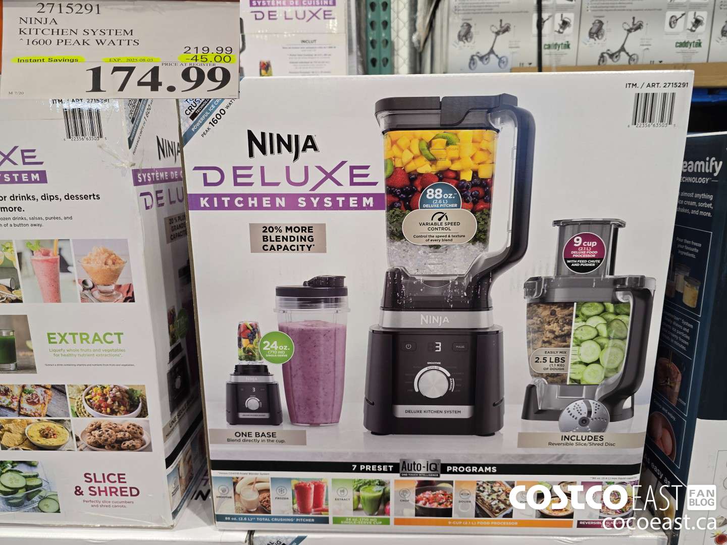 2715291 NINJA ~ KITCHEN SYSTEM 1600 PEAK WATTS ($45.00 INSTANT SAVINGS EXPIRES ON 2025-08-03) $174.99